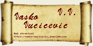 Vasko Vučićević vizit kartica